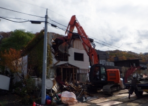 札幌市の木造2階建て住宅解体